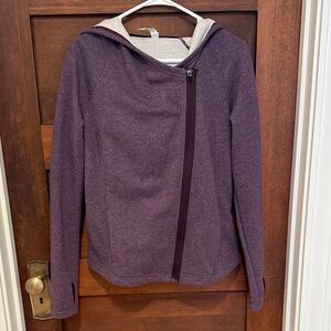 Under Armour Purple Asymmetrical Zip Hooded Sweatshirt